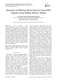 Detection of different brain diseases from EEG signals using hidden markov model