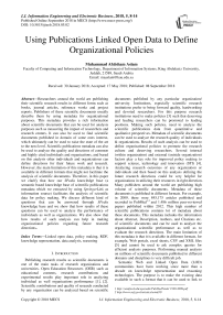 Using publications linked open data to define organizational policies