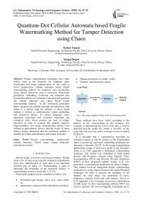 Quantum-dot cellular automata based fragile watermarking method for tamper detection using chaos