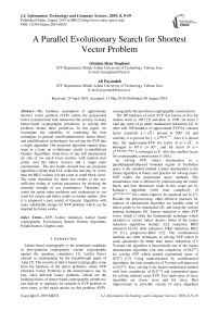 A parallel evolutionary search for shortest vector problem