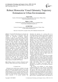 Robust monocular visual odometry trajectory estimation in urban environments