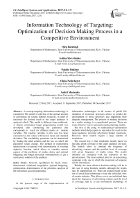 Information technology of targeting: optimization of decision making process in a competitive environment