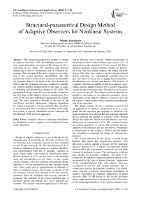 Structural-parametrical design method of adaptive observers for nonlinear systems