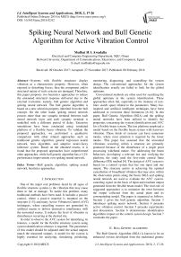 Spiking neural network and bull genetic algorithm for active vibration control