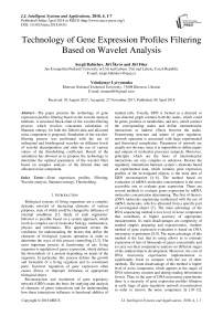 Technology of gene expression profiles filtering based on wavelet analysis