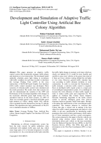 Development and simulation of adaptive traffic light controller using artificial bee colony algorithm