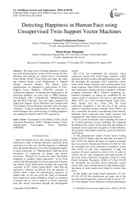 Detecting happiness in human face using unsupervised twin-support vector machines