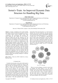 Sorted r-Train: an improved dynamic data structure for handling big data