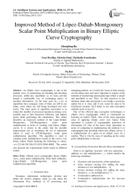 Improved method of López-Dahab-Montgomery scalar point multiplication in binary elliptic curve cryptography