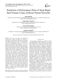 Prediction of performance point of semi-rigid steel frames using artificial neural networks