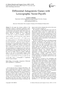 Differential antagonistic games with lexicographic vector-payoffs