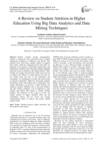 A review on student attrition in higher education using big data analytics and data mining techniques
