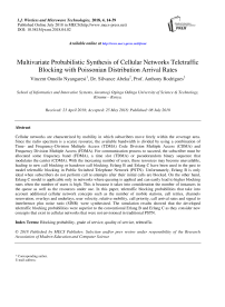 Multivariate probabilistic synthesis of cellular networks teletraffic blocking with poissonian distribution arrival rates