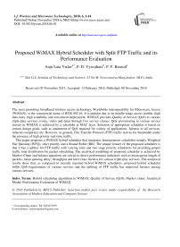 Proposed WiMAX hybrid scheduler with split FTP traffic and its performance evaluation