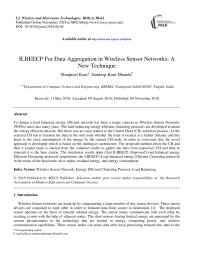 ILBEECP for data aggregation in wireless sensor networks: a new technique