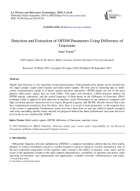 Detection and extraction of OFDM parameters using difference of gaussians