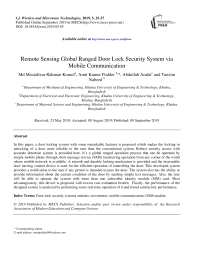 Remote sensing global ranged door lock security system via mobile communication