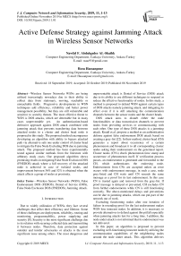 Active Defense Strategy against Jamming Attack in Wireless Sensor Networks