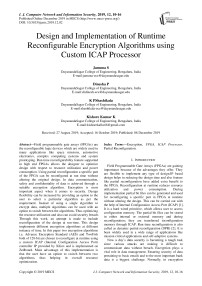 Design and Implementation of Runtime Reconfigurable Encryption Algorithms using Custom ICAP Processor