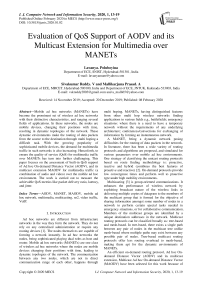 Evaluation of QoS Support of AODV and its Multicast Extension for Multimedia over MANETs