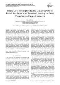 Island Loss for Improving the Classification of Facial Attributes with Transfer Learning on Deep Convolutional Neural Network