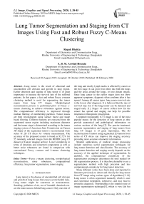Lung Tumor Segmentation and Staging from CT Images Using Fast and Robust Fuzzy C-Means Clustering