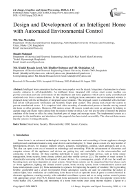 Design and Development of an Intelligent Home with Automated Environmental Control