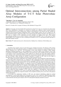 Optimal Interconnections among Partial Shaded Array Modules of T-C-T Solar Photovoltaic Array Configuration