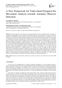 A New Framework for Video-based Frequent Iris Movement Analysis towards Anomaly Observer Detection