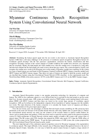 Myanmar Continuous Speech Recognition System Using Convolutional Neural Network