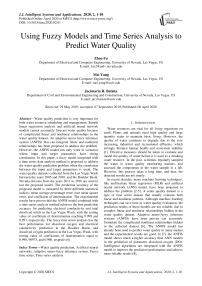 Using Fuzzy Models and Time Series Analysis to Predict Water Quality