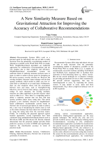 A New Similarity Measure Based on Gravitational Attraction for Improving the Accuracy of Collaborative Recommendations