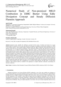 Numerical Study of Non-premixed MILD Combustion in DJHC Burner Using Eddy Dissipation Concept and Steady Diffusion Flamelet Approach