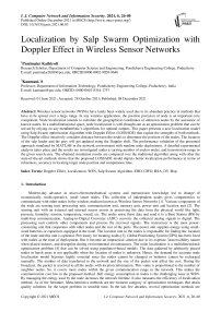 Localization by Salp Swarm Optimization with Doppler Effect in Wireless Sensor Networks