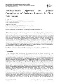 Heuristic-based Approach for Dynamic Consolidation of Software Licenses in Cloud Data Centers