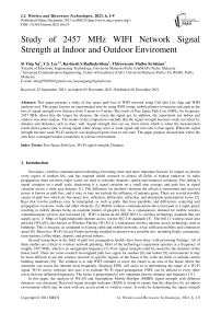 Study of 2457 MHz WIFI Network Signal Strength at Indoor and Outdoor Enviroment