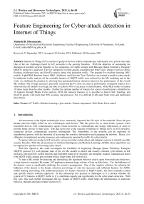 Feature Engineering for Cyber-attack detection in Internet of Things