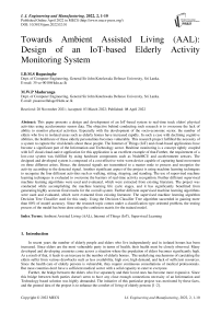 Towards Ambient Assisted Living (AAL): Design of an IoT-based Elderly Activity Monitoring System
