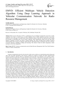 EMVD: Efficient Multitype Vehicle Detection Algorithm Using Deep Learning Approach in Vehicular Communication Network for Radio Resource Management