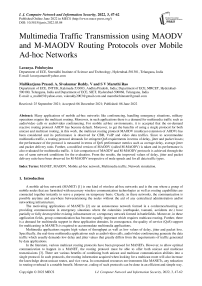 Multimedia Traffic Transmission using MAODV and M-MAODV Routing Protocols over Mobile Ad-hoc Networks