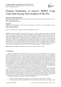 Channel Estimation of massive MIMO Using Code Shift Keying Pilot Symbols (CSK-PS)