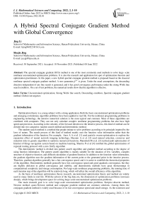 A Hybrid Spectral Conjugate Gradient Method with Global Convergence