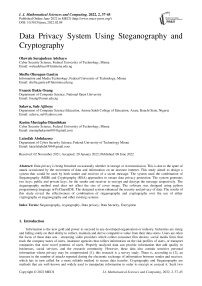 Data Privacy System Using Steganography and Cryptography