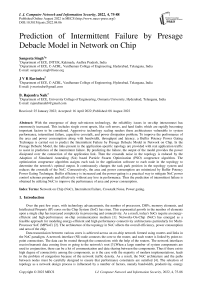 Prediction of Intermittent Failure by Presage Debacle Model in Network on Chip