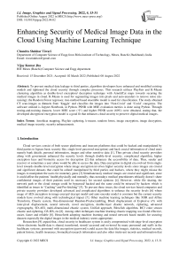 Enhancing Security of Medical Image Data in the Cloud Using Machine Learning Technique