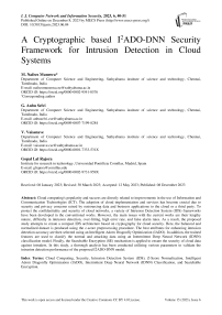 A Cryptographic based I2ADO-DNN Security Framework for Intrusion Detection in Cloud Systems