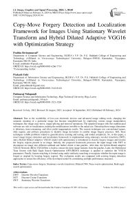 Copy-Move Forgery Detection and Localization Framework for Images Using Stationary Wavelet Transform and Hybrid Dilated Adaptive VGG16 with Optimization Strategy
