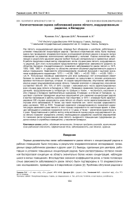 Количественная оценка заболеваний раком лёгкого, индуцированным радоном, в Беларуси
