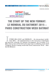 Запуск нового формата: le mondial du batiment 2015 - парижская строительная неделя. БАТИМАТ: все для успешного строительства
