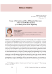Issues of formation and use of financial resources of the social welfare system (case study of the Komi Republic)